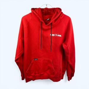 Flag Nor Fail Men's Pullover Hoodie Red size Large
